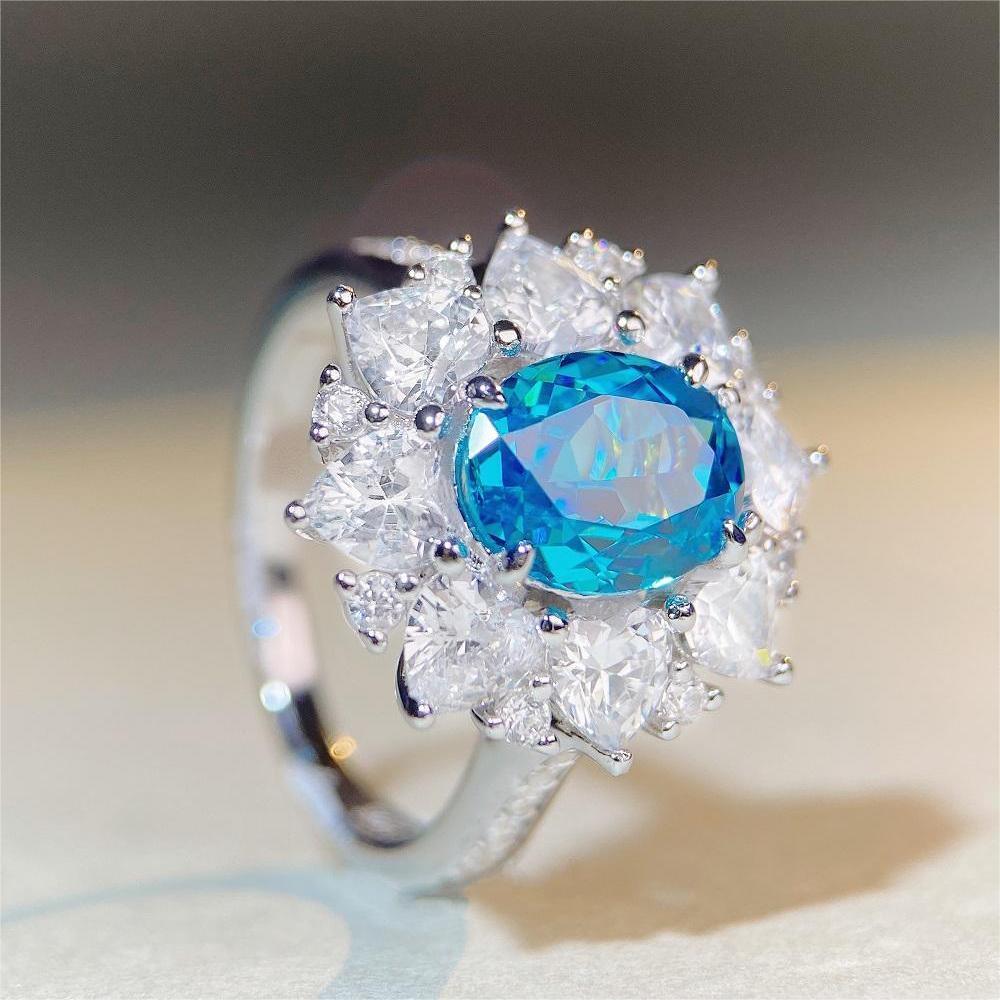 The new popular 925 ring 3ct retro everything women
