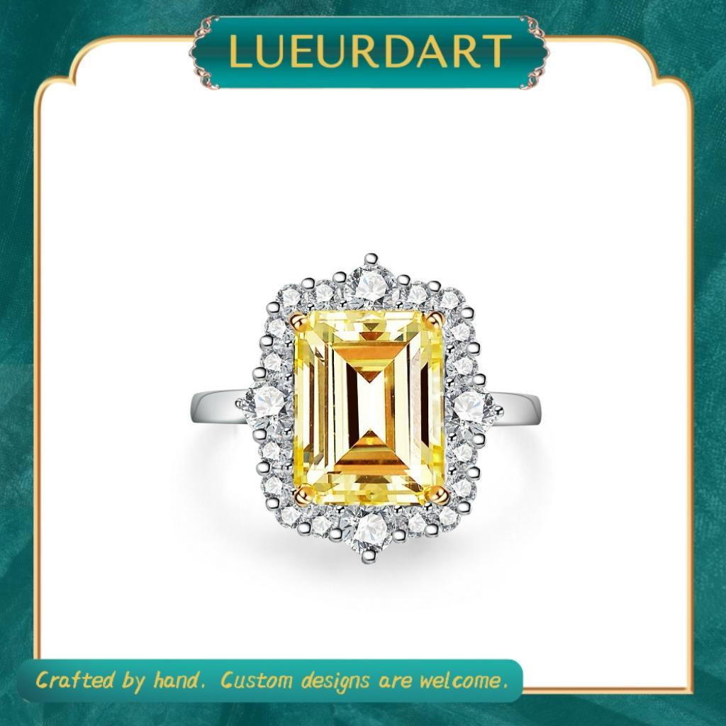 Yellow ring s925 ladies Europe and America popular ring