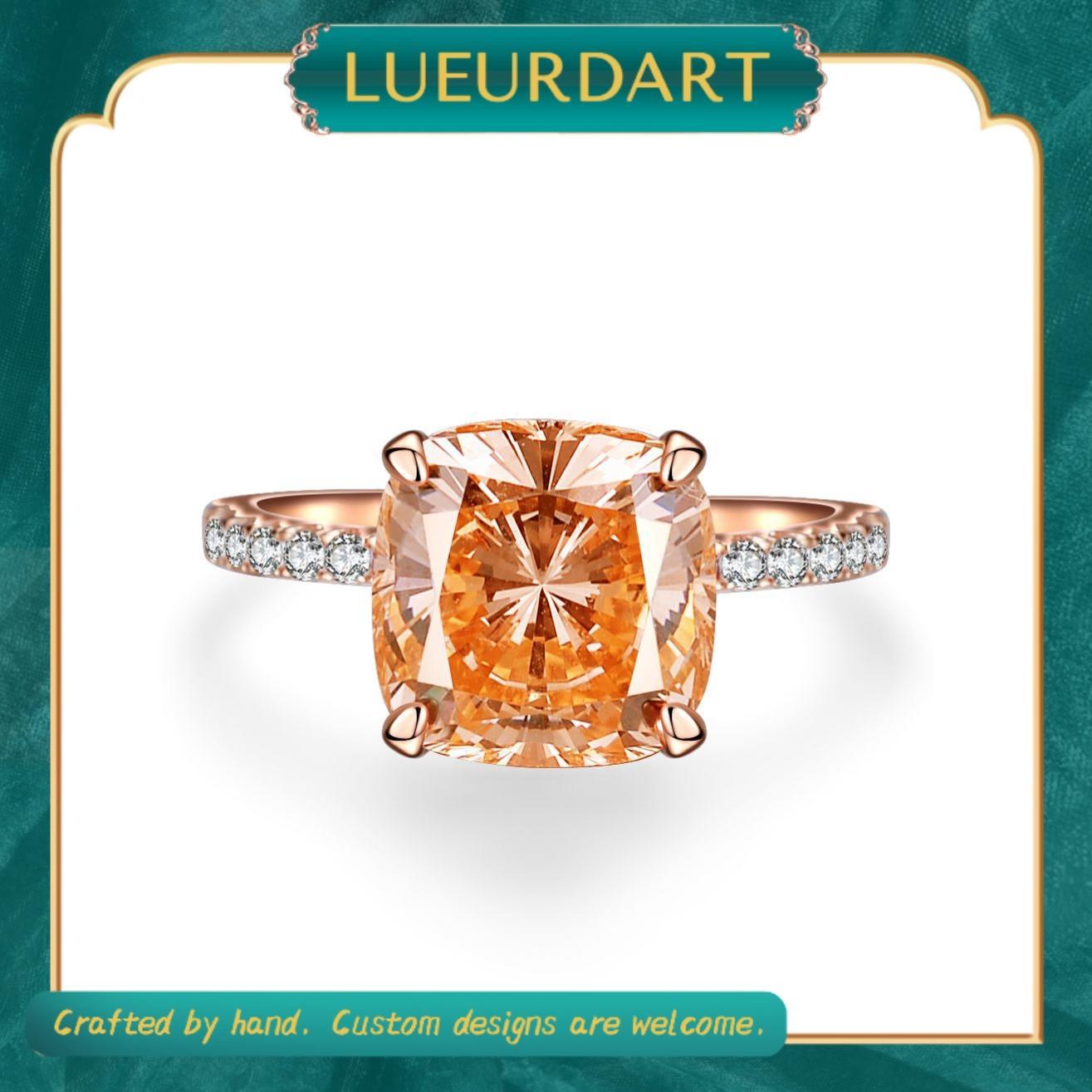 Orange 925 Ring Color Sparkle Classic ring for women