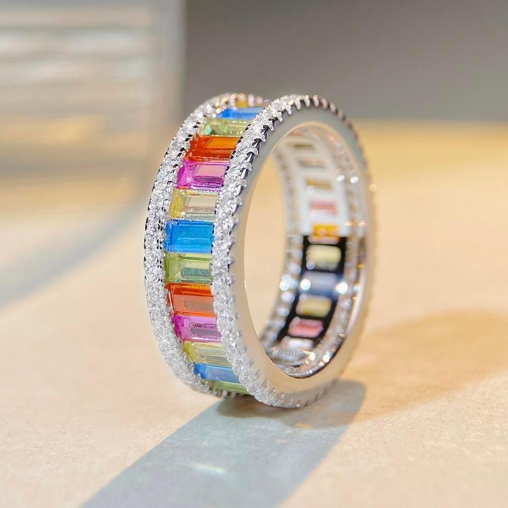 Color ring niche senior female 925 row ring color