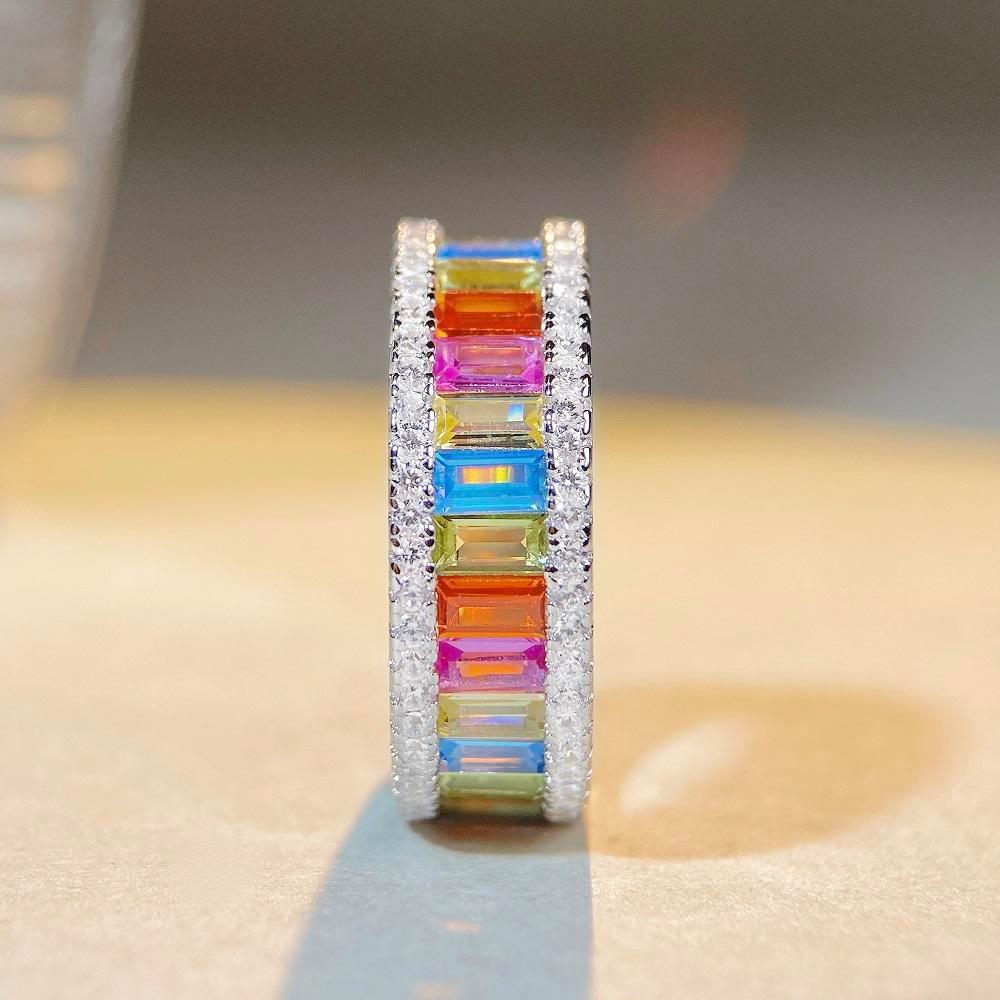 Color ring niche senior female 925 row ring color