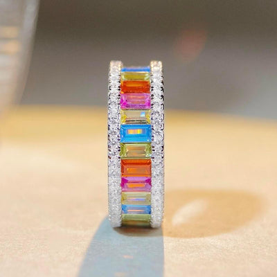 Color ring niche senior female 925 row ring color
