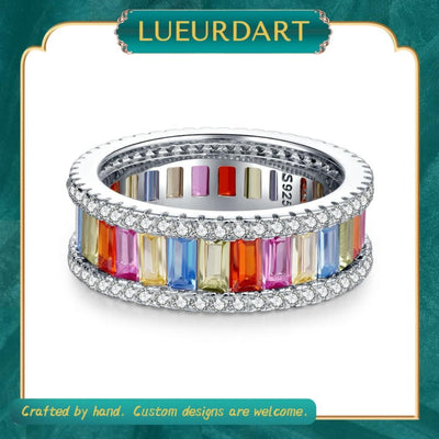 Color ring niche senior female 925 row ring color