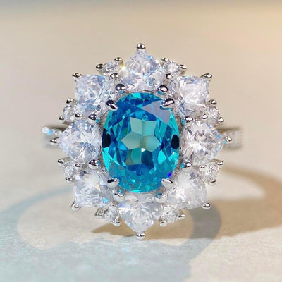 The new popular 925 ring 3ct retro everything women