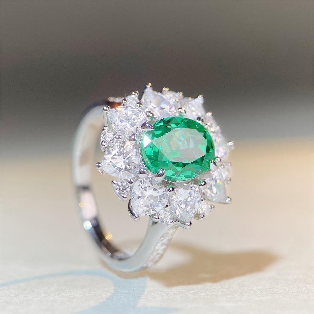 The new popular 925 ring 3ct retro everything women