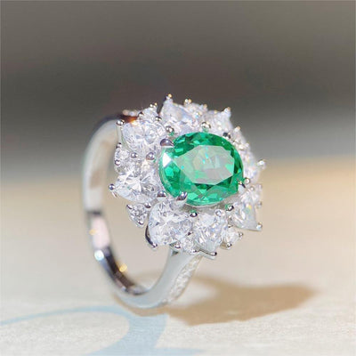 The new popular 925 ring 3ct retro everything women