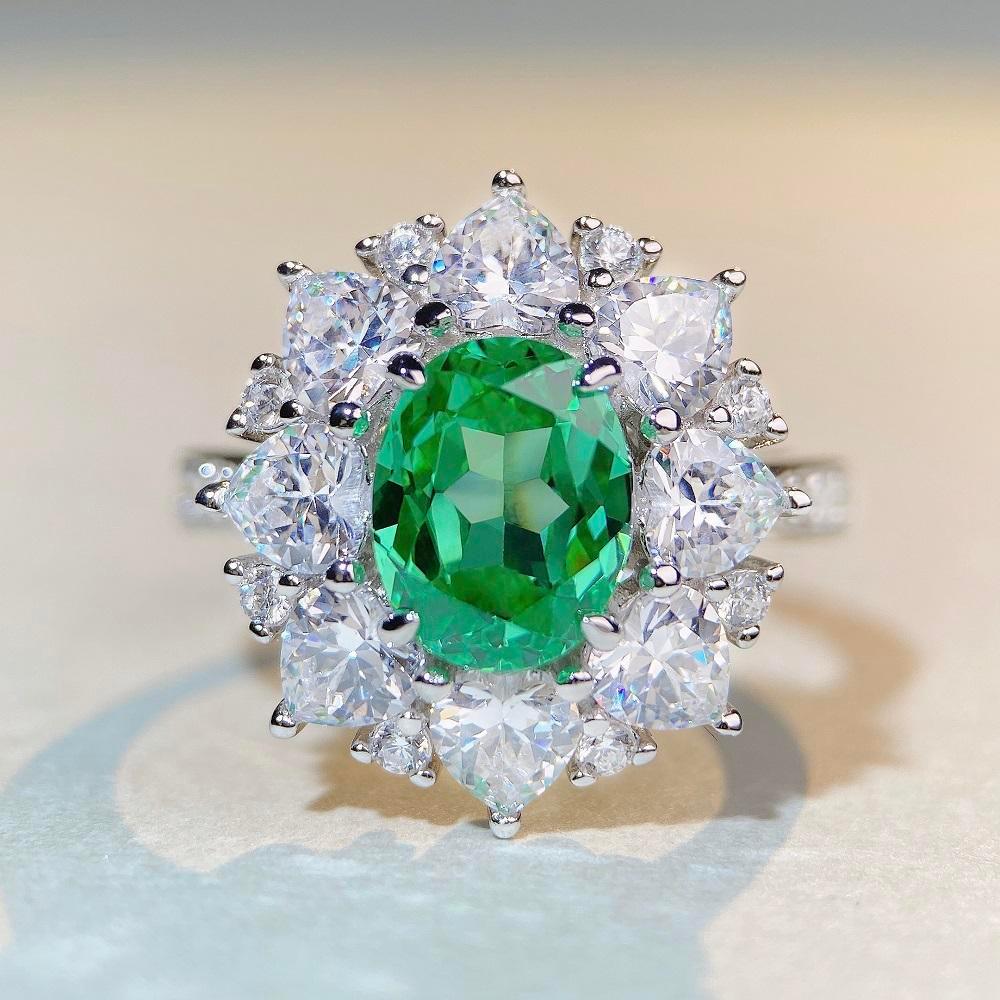 The new popular 925 ring 3ct retro everything women