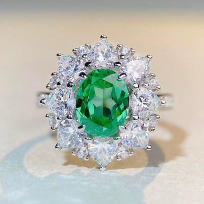 The new popular 925 ring 3ct retro everything women